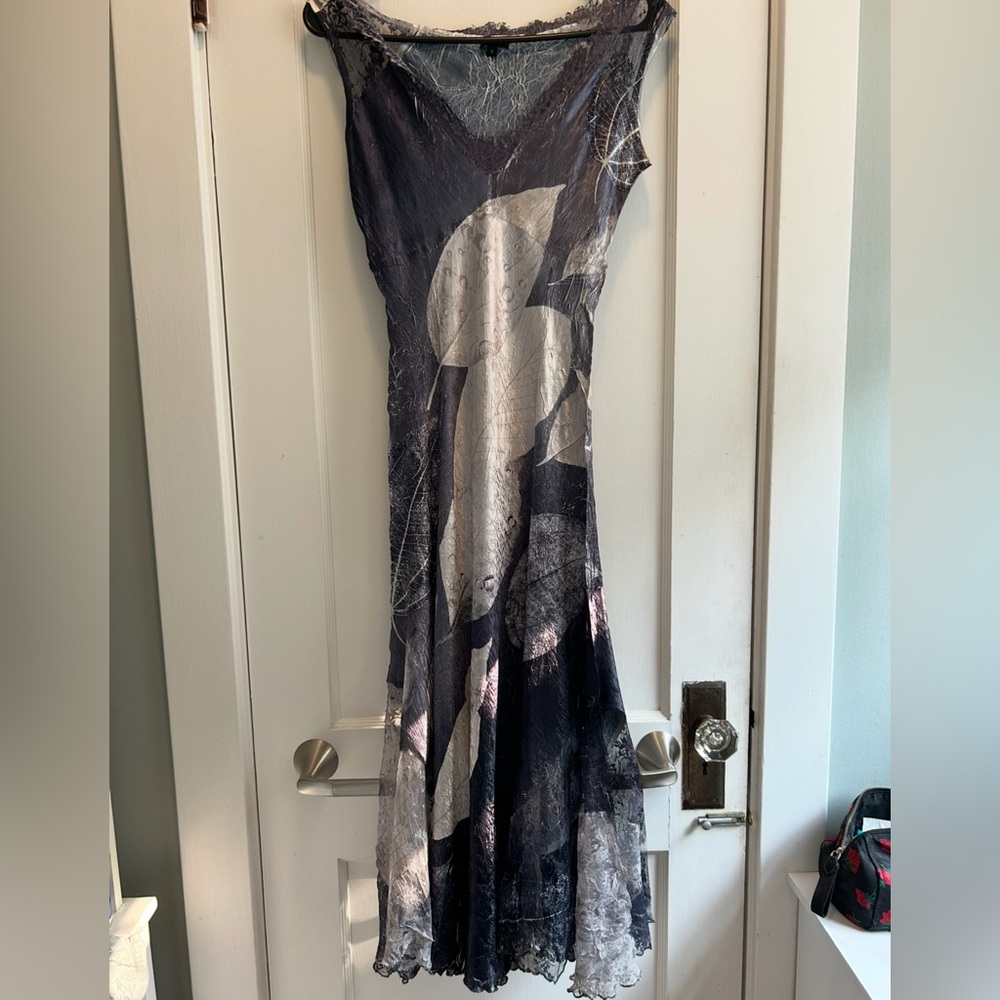 Chic Black and Gray Women's Maxi Dress
